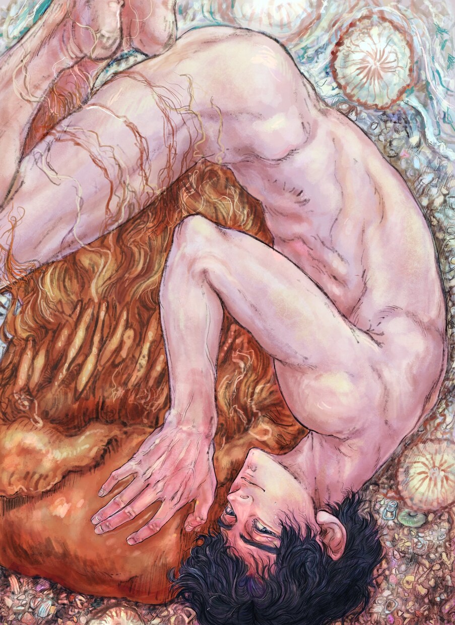 海と男性のイラスト描きます 海と男性をモチーフにしたイラスト描きます イメージ5