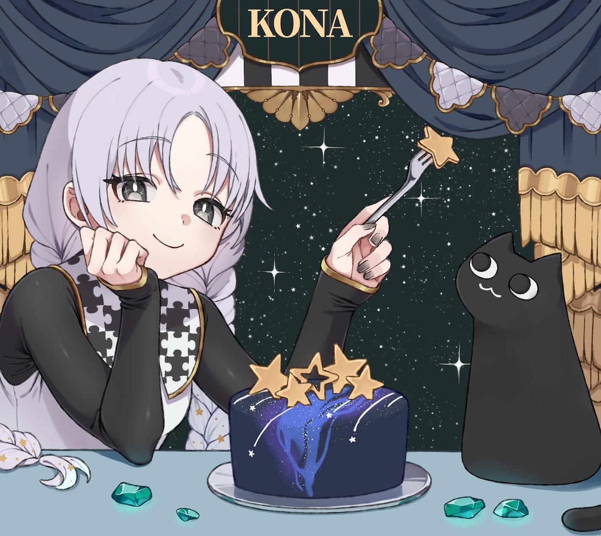 アニメ塗りのシンプルなイラスト作成します SNS用アイコン、サムネイル、グッズなどに！！ イメージ1