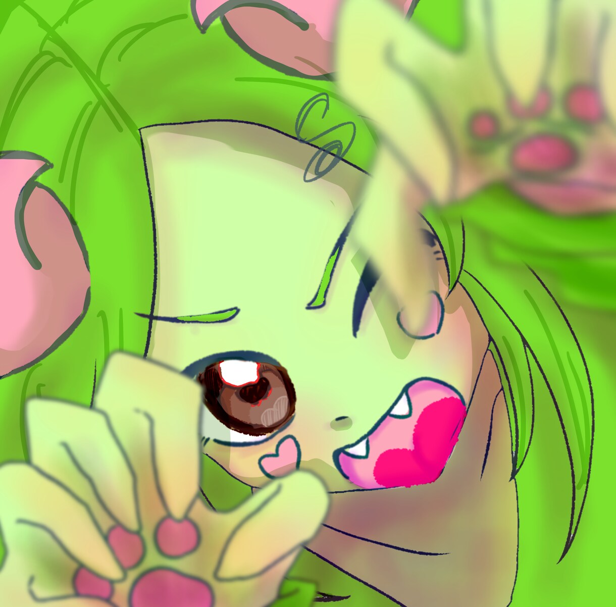 構図おまかせOK◎あなたの創作っ子描きます 可愛く一枚絵にします！【ケモ耳・女の子得意】 イメージ4