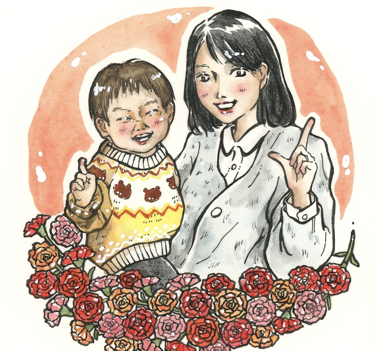 水彩にがおえ描きます 額装＆ラッピング付き！原画とデータお渡し イメージ4
