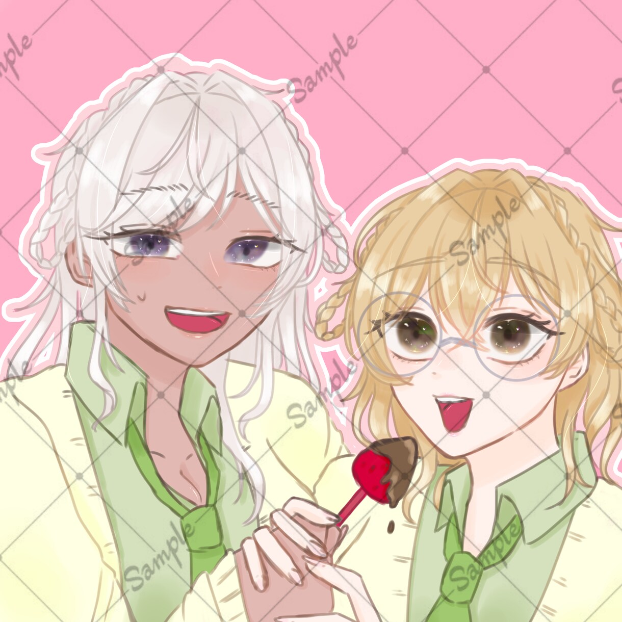 夢絵やSNS用アイコンなどを描きます かわいいふんわりとした絵が得意です イメージ1
