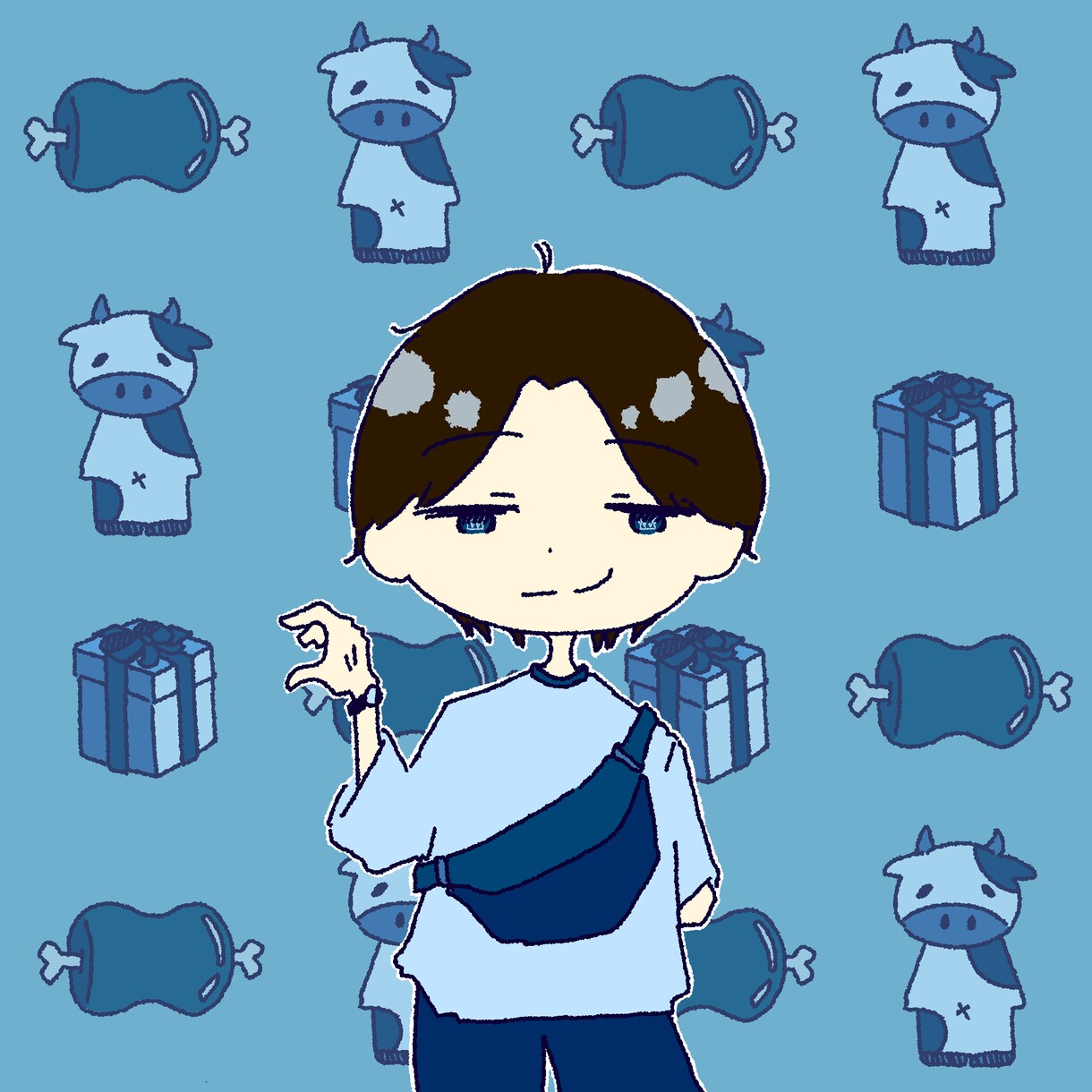 写真やイメージに合わせたゆるかわなイラスト描きます 貴方やご友人をゆるかわにします！お祝いやメッセージにも！ イメージ8