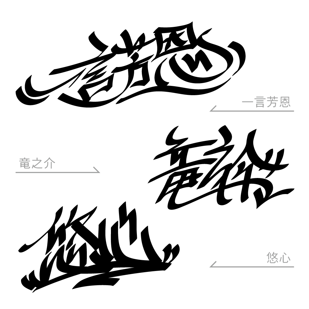 あなたの好きな綴りでグラフィティのタグを描きます 英字・ひらがな・漢字OK！完全オリジナル！ イメージ7