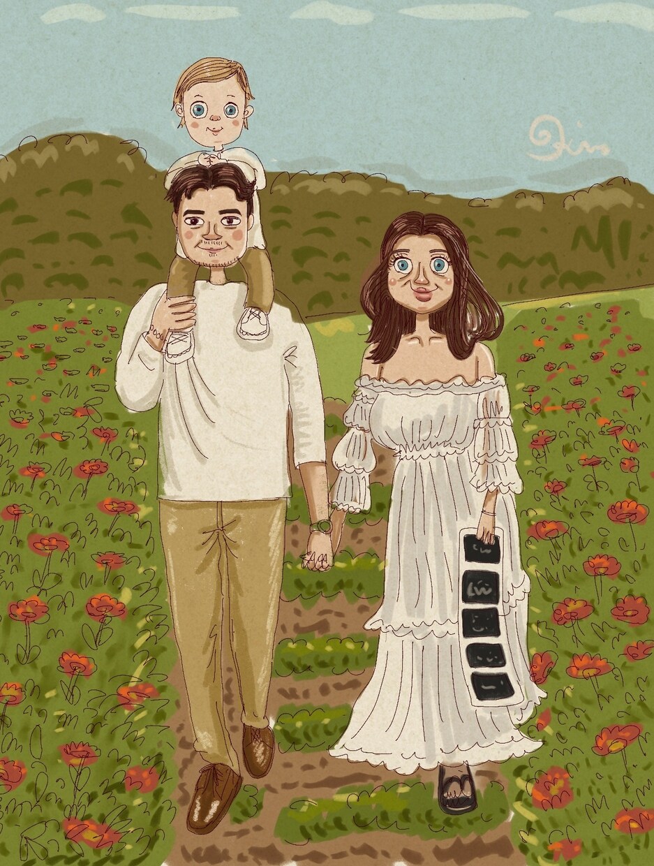 あなたの大切な1枚描きます 思い出のワンシーンをかわいく描きます！ イメージ1