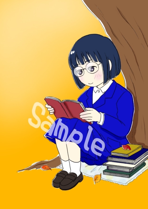 レトロかわいい人物イラスト描きます アナログ風のタッチで昭和っぽくエモいアイコンはいかがですか イメージ2