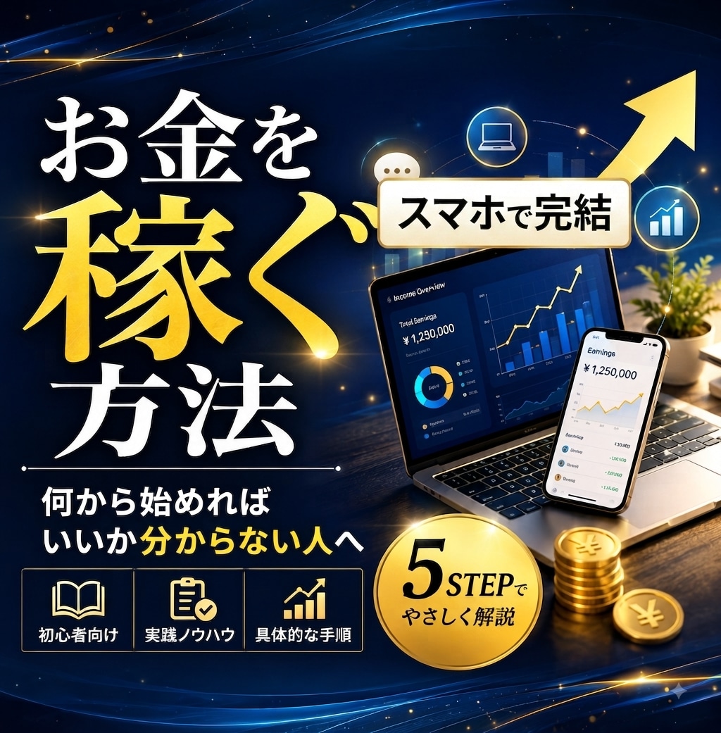 残1名！スマホで完結！初心者OKな副業教えます 隙間時間でOK！初心者できるズルい方法伝授します イメージ1