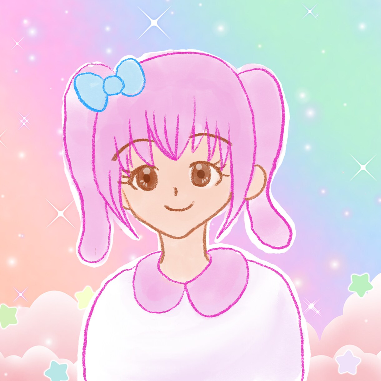 緩めのアイコンイラスト描きます 背景透過で配信でも使えるようなアイコンイラスト制作します イメージ5