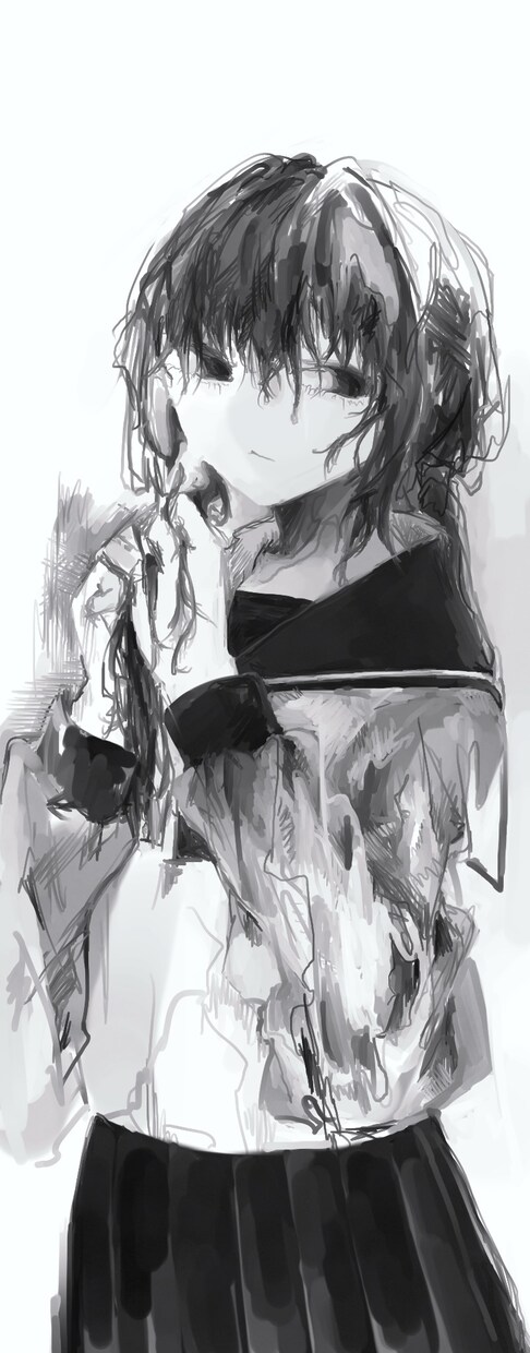 モノクロのイラスト制作を行います 落ち着いた雰囲気のイラストが得意です イメージ1
