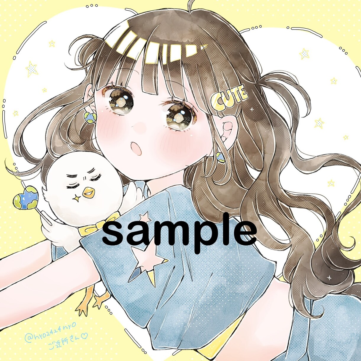 キラキラかわいい✳︎イラスト制作いたします 見るたびにときめく✳︎自分だけのオリジナルイラスト イメージ9