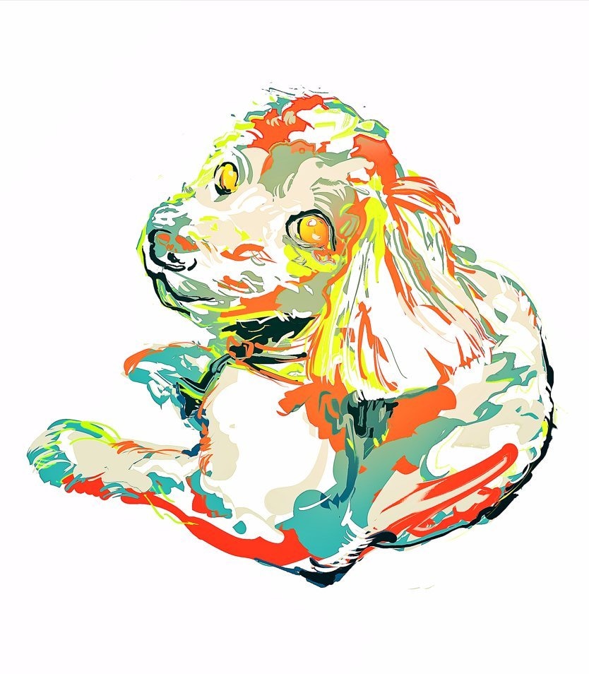 愛犬さんのイラスト お写真を元にかきます カード、はがき、グッズなどにも イメージ2