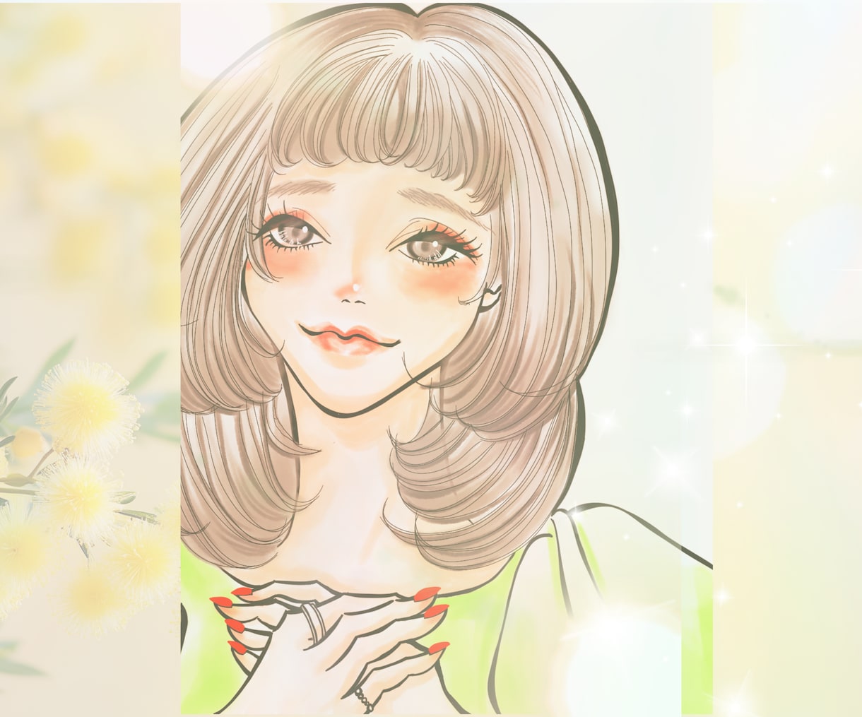 大人女性向けの世界観作りのイラスト制作をします 個人事業主様の雰囲気作りのイラスト×デザインをご提案します イメージ1