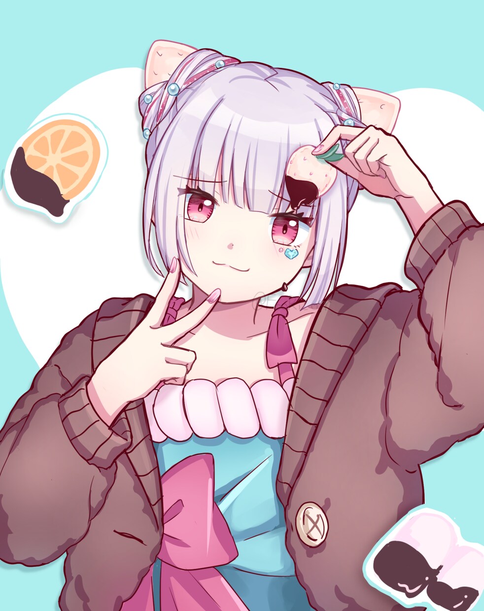 サムネイルにぴったりなキャラ単体イラスト描きます 配信サムネイルやMV素材に！透明感のあるイラストで彩ります イメージ5