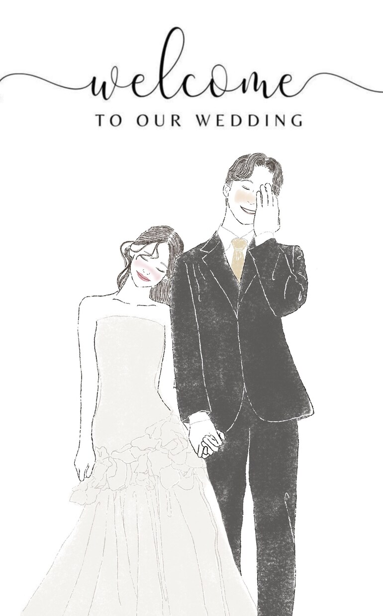 結婚祝いに人気 | 水彩画似顔絵描きます 【イラストオーダー】水彩画風イラスト♡結婚祝いに人気 イメージ2