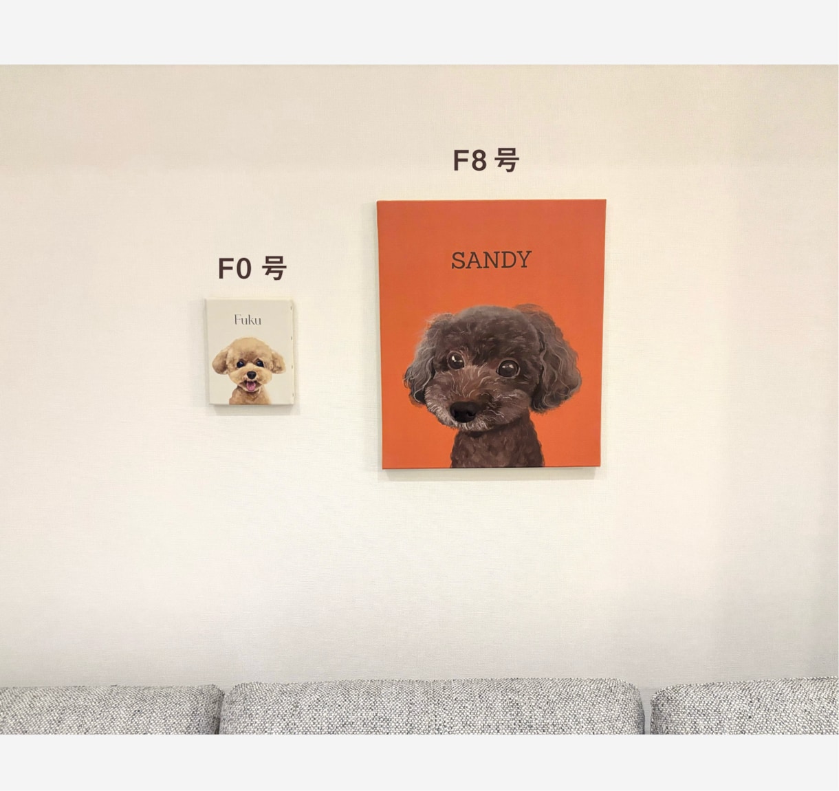 愛犬・愛猫の似顔絵を描きます 世界に一つだけのうちのこイラストをキャンバスに イメージ5