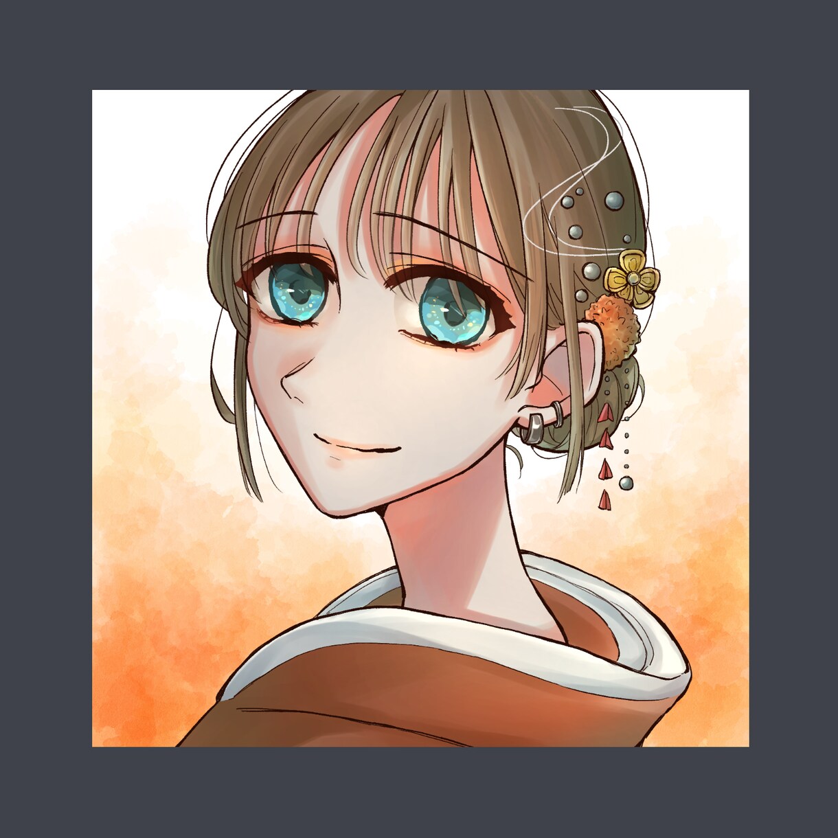 リアルでお洒落な今風アイコンお描きします SNSアイコンにおすすめの目を惹くイラスト イメージ5