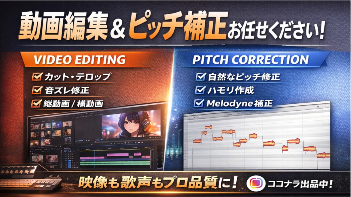 駆け出しですが格安MIXやります MIX作業、音程調整、マスタリングまでやります イメージ1