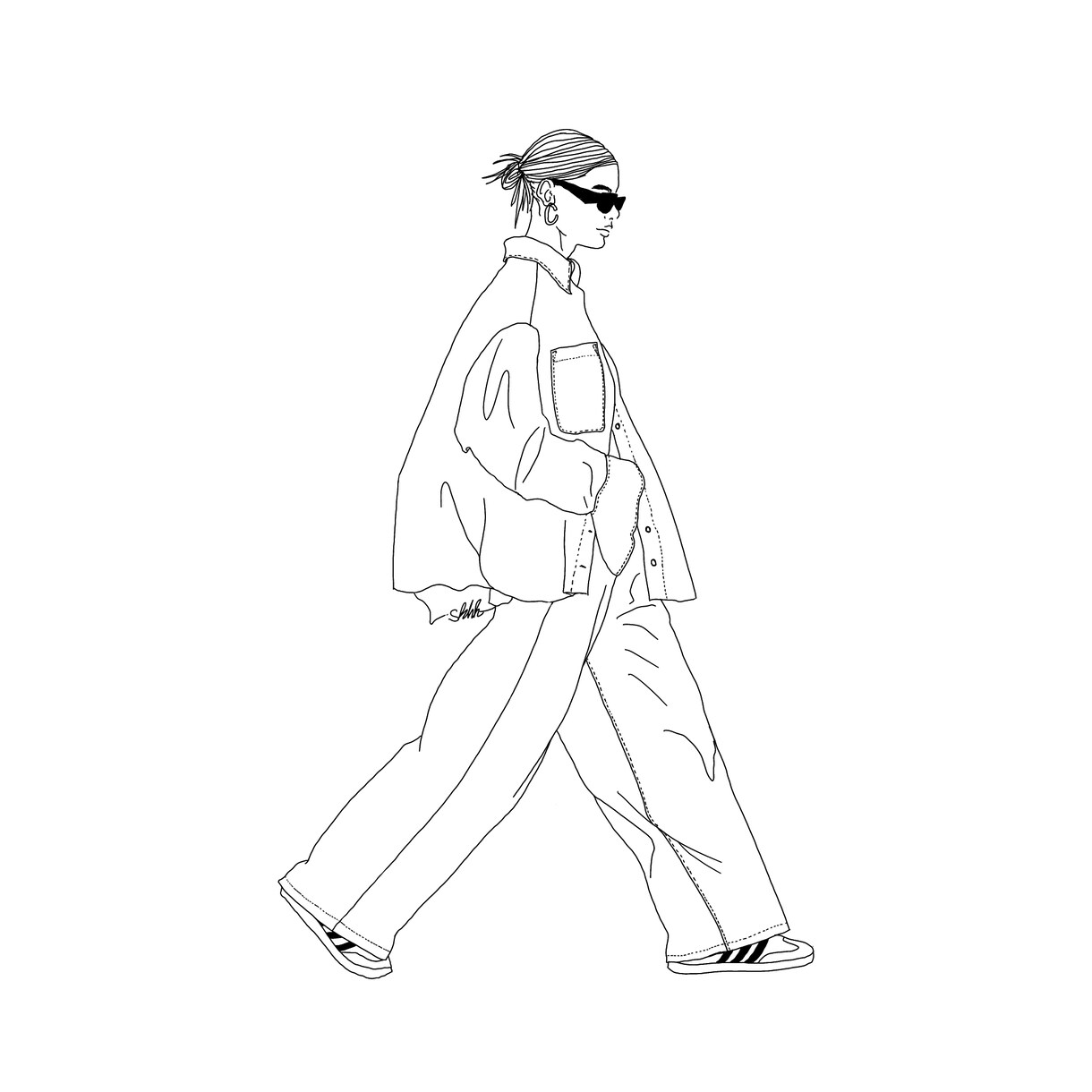 現役ファッションデザイナーが描きます あなただけのおしゃれな線画イラストをご提案いたします♪ イメージ5