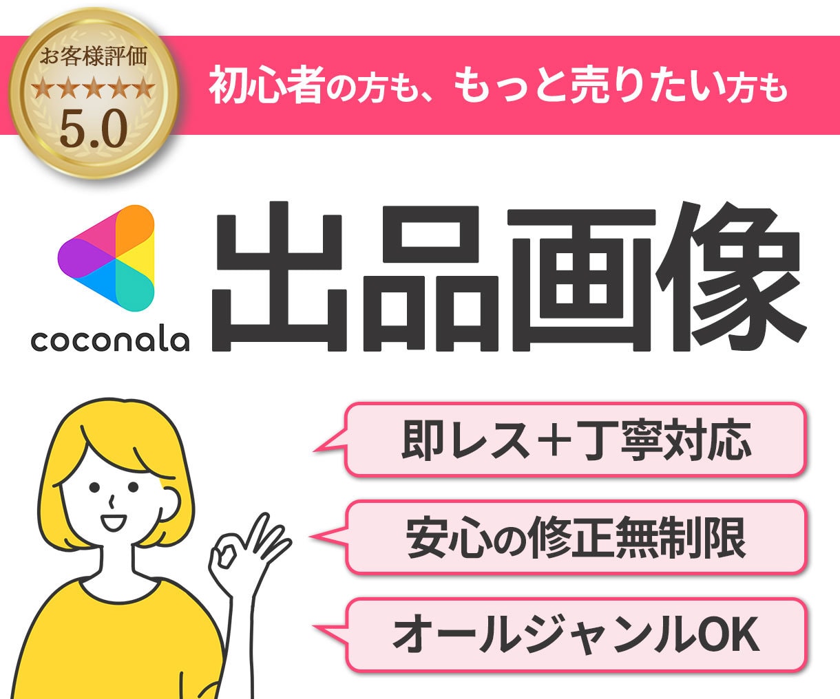修正無制限！魅力伝わるサムネ制作します お客様評価★5.0！クリックされるサムネを制作します イメージ1