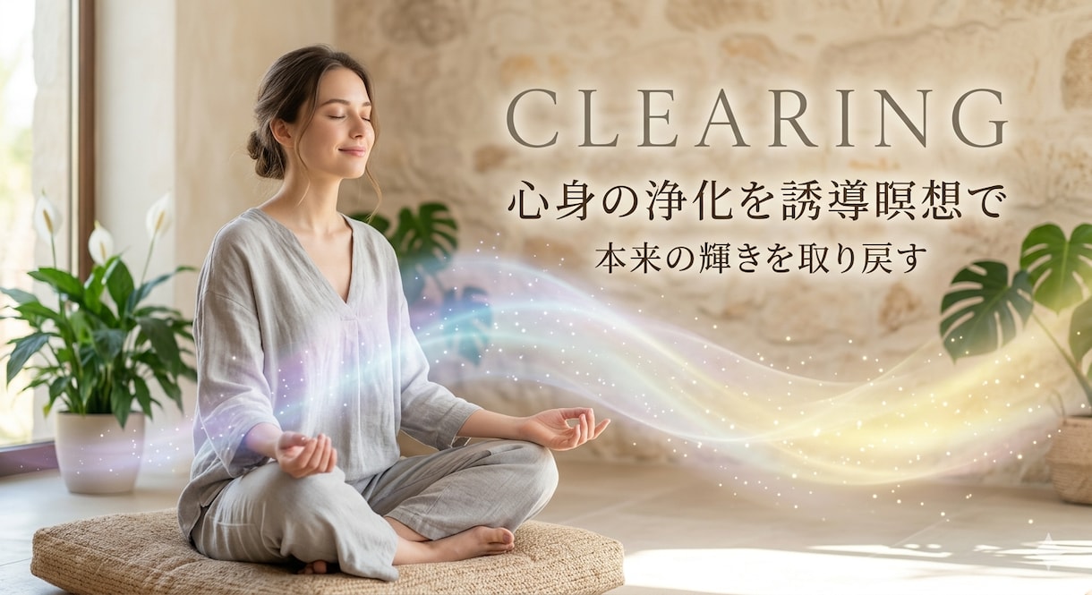心身とエネルギーを整えるクリアリングを行います 心身を深く癒やす至福の時間、心身をクリアリング イメージ1
