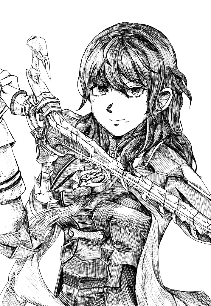 好きなキャラクターを白黒イラストでお描きします お手頃価格でお届け！二次利用もOK！ イメージ1