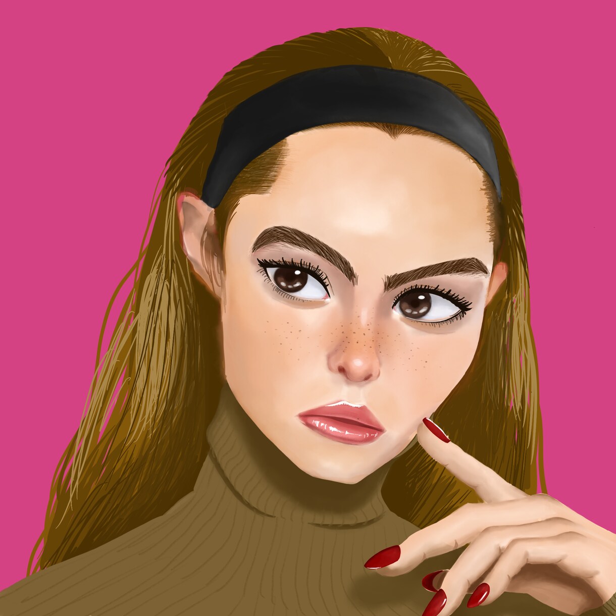アイコン用、似顔絵イラスト描きます SNSのあなた専用の似顔絵アイコン描きます！！ イメージ1