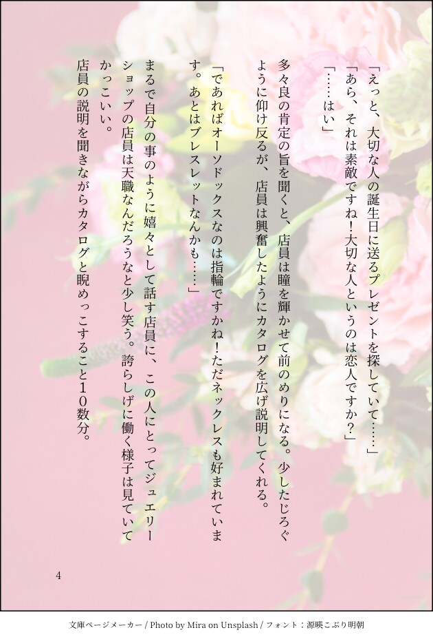 特別な世界をあなたに！あなただけの小説書きます BL/NL/GL対応してます。自分のキャラのSSなどに！ イメージ5
