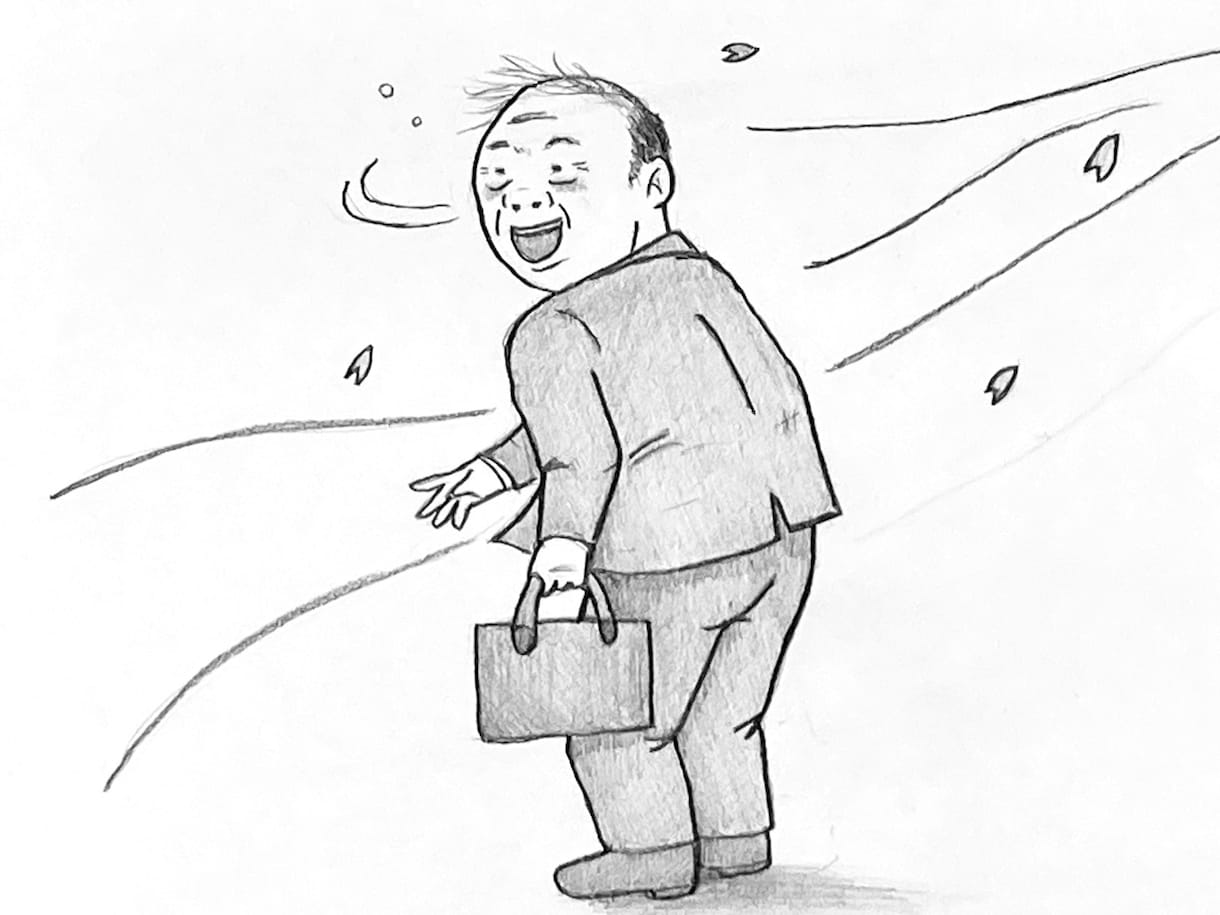手描きのおじさんイラストを作成いたします シュールなおじさんイラスト作成 イメージ5
