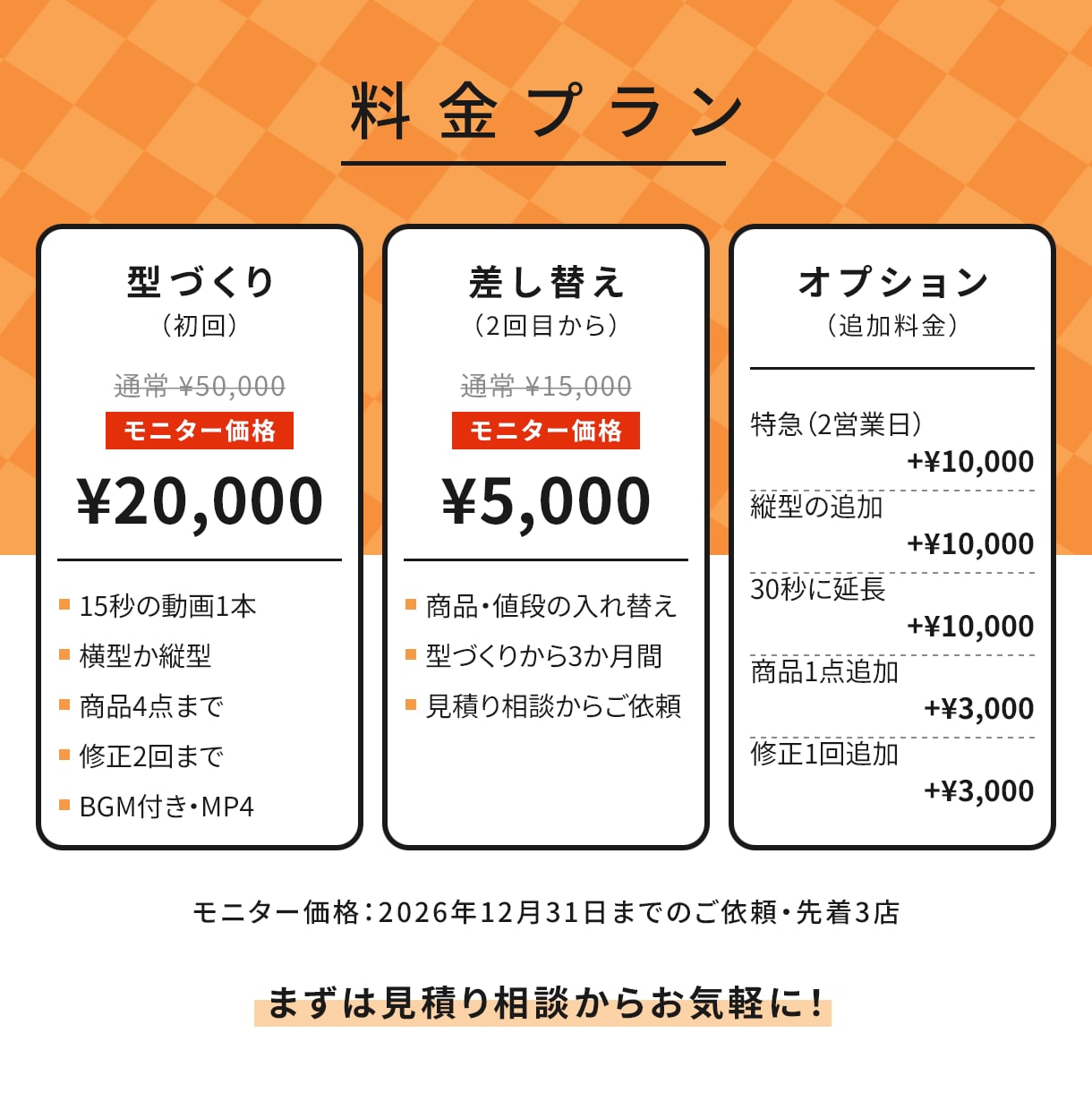 現役TVディレクターがチラシを15秒の動画にします テンプレでは出ない動きで。2回目からは差し替え5,000円 イメージ2