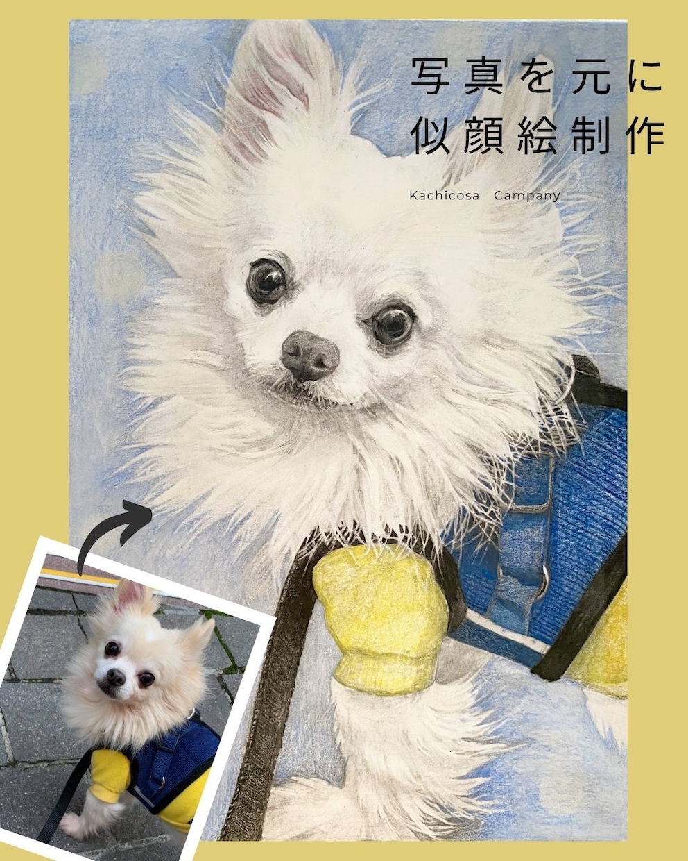 写真からリアルな鉛筆・色鉛筆の似顔絵をお届けします 動物好きな画家が心を込めて絵がきます。 イメージ1