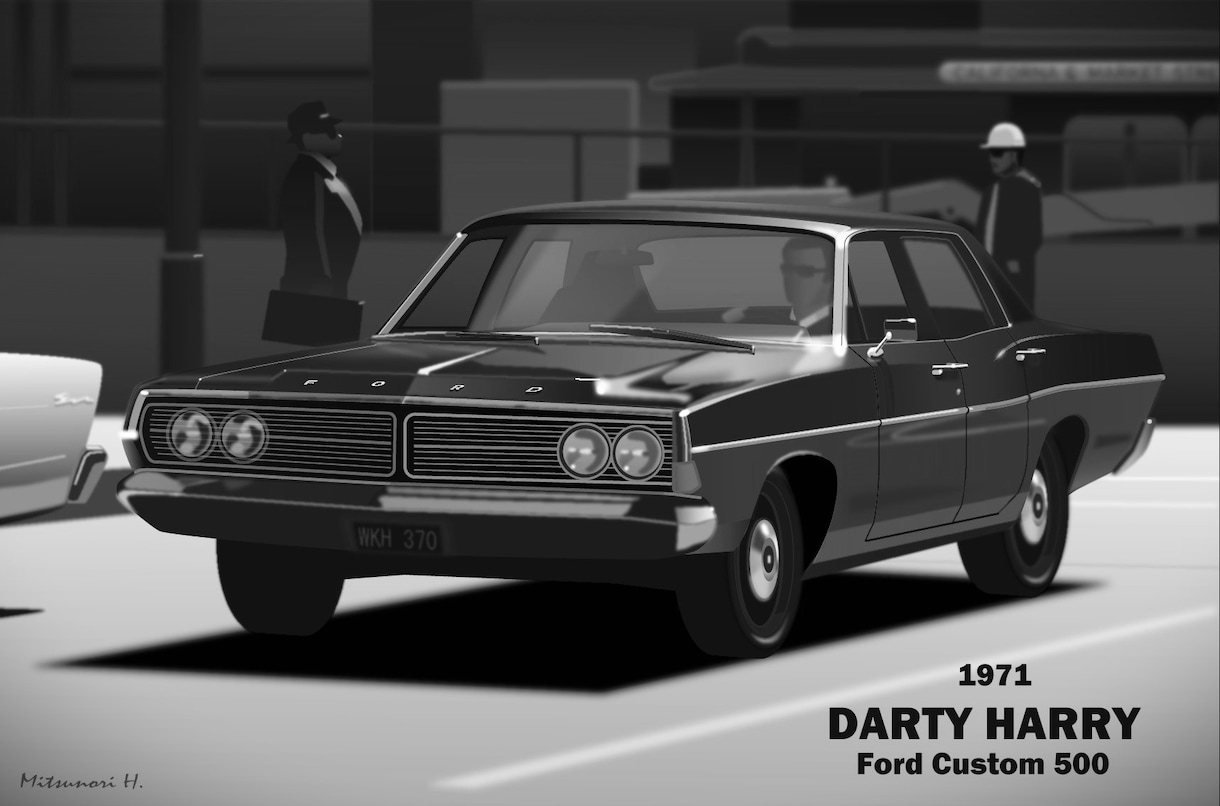 大切な愛車の写真をドラマチックなイラストにします あなたの愛車が映画のワンシーンに登場! イメージ5