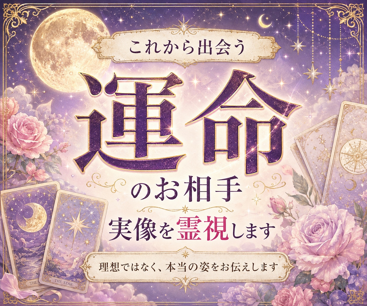 運命のお相手の実像やヒゲの具合などを霊視鑑定します 運命の人、理想ではなく実像を伝えます イメージ1