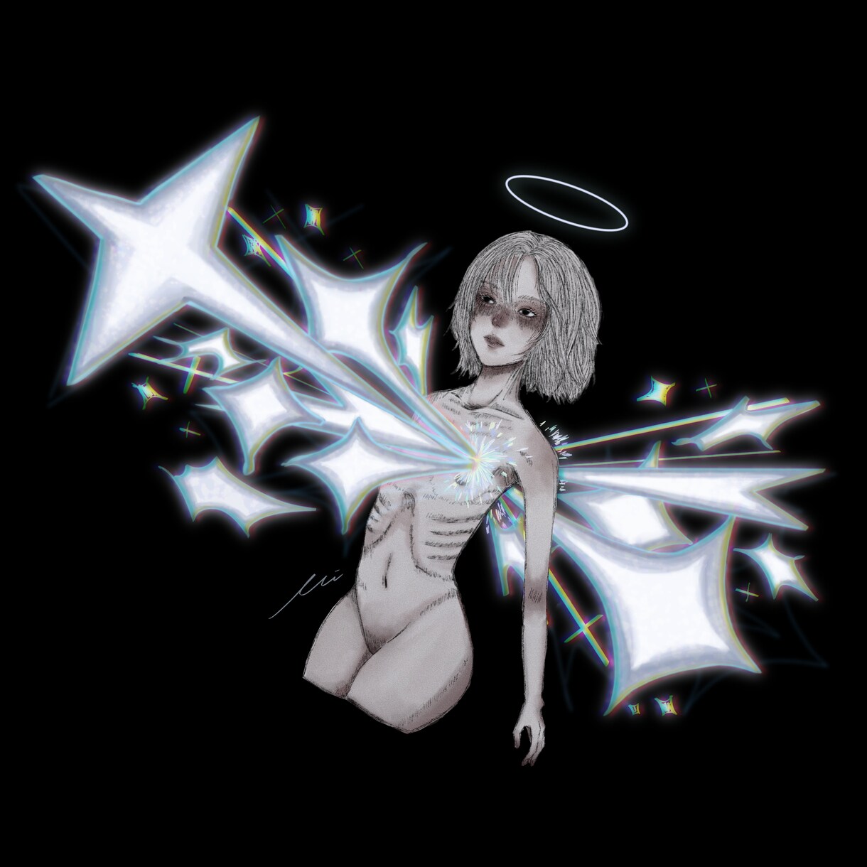 耽美でアンニュイな女の子の絵を描きます イメージがぼんやりでも丁寧にヒアリングしていきます︎✦︎ イメージ3