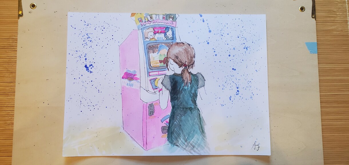 あの頃のあなたを水彩画にします 昔していた遊びや癖を描いて水彩画にします イメージ5