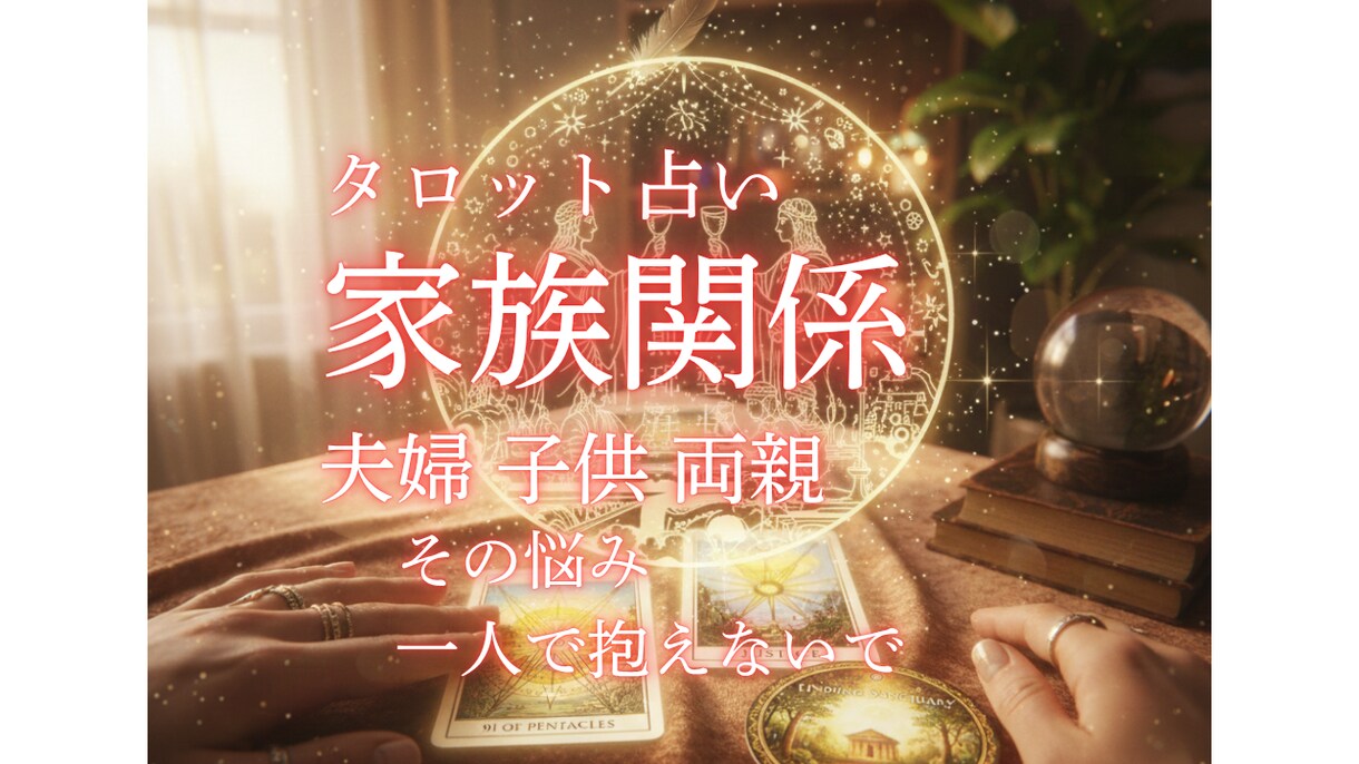 家族関係/親・子・パートナーとの深い悩み占います 逃げ場のない苦しみから心を解放します。 イメージ1
