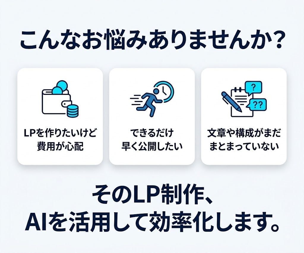 生成AIを活用し短納期でLPを制作します AI活用で短納期・低価格｜プロのWeb制作者が仕上げます イメージ2