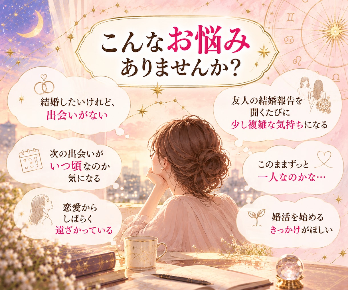 次の出会いの時期を星から読み解きます これから半年の恋愛運と、出会いに向けた小さな一歩 イメージ3