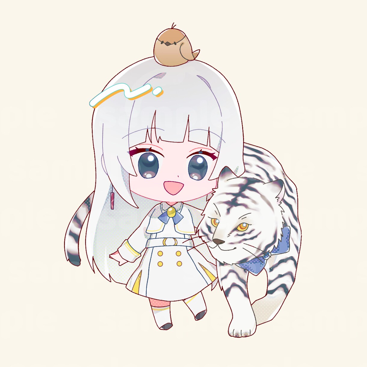 かわいいミニキャライラスト作成します アイコン・ヘッダー・グッズ…多方面でご使用いただけます！ イメージ4