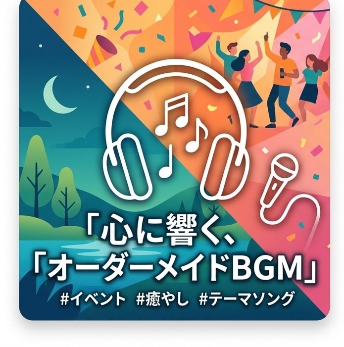 あなたを癒し勇気づけるオリジナルAIソング作ります キーワードだけで簡単作成！自分の応援歌、友人への贈り物など イメージ1