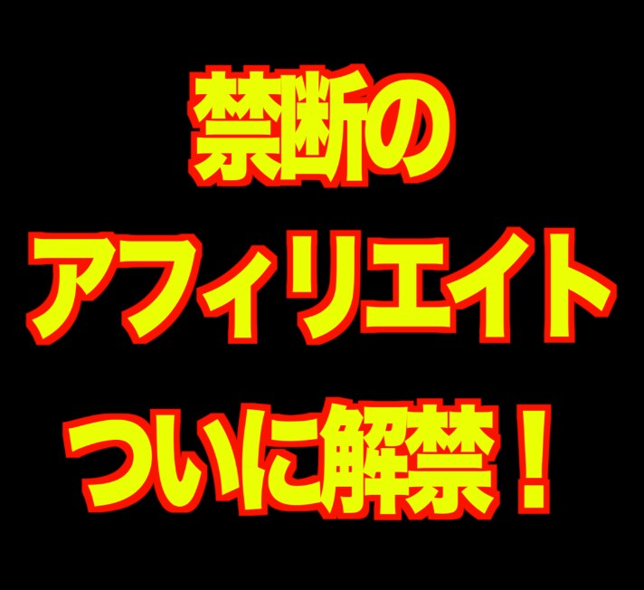 禁断のアフィリエイト解禁します ライバル不在の完全ブルーオーシャンな市場で勝負しませんか？ イメージ1