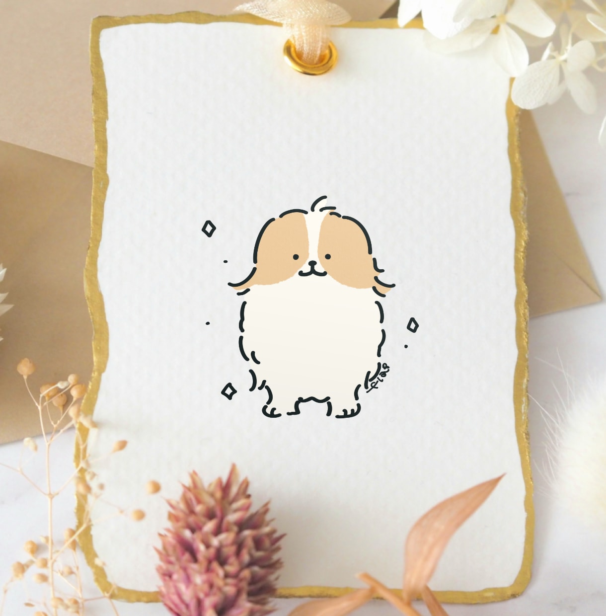 やわらかいタッチで海外風似顔絵イラストを描きます かわいい柔らかいゆるいぬいっぽいイラスト イメージ6
