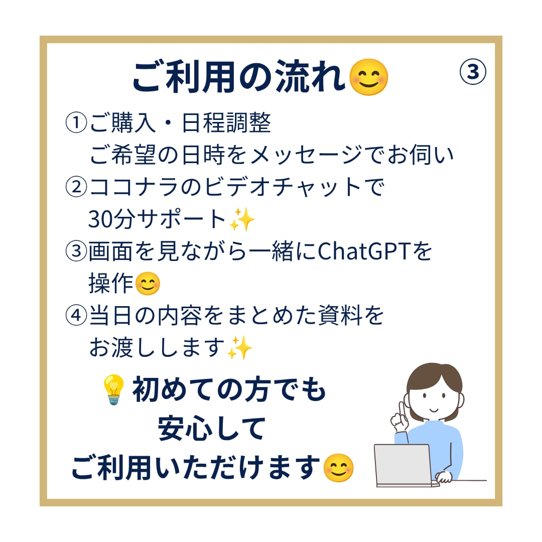 ChatGPT初心者を30分でサポートします 忙しいあなたに、考える時間を。仕事や暮らしで使えるAI活用 イメージ4