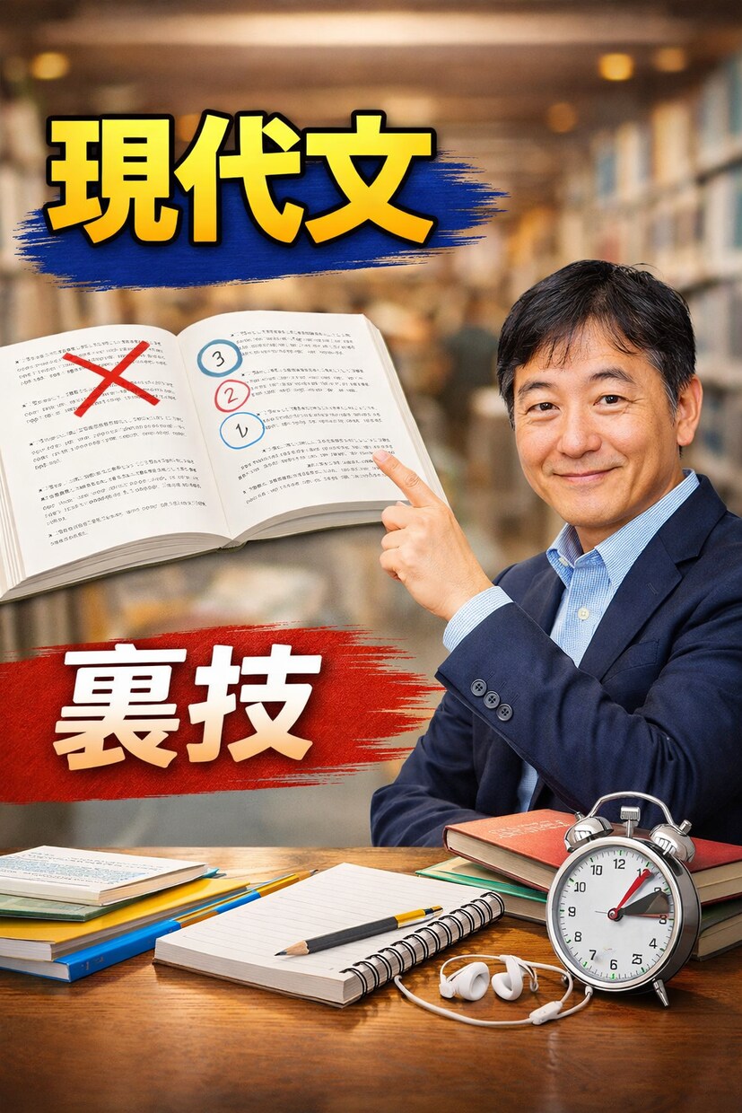 国語の裏技で現代文・小論文を伸ばします 選択肢消去法や時短テクニックを教えます イメージ1