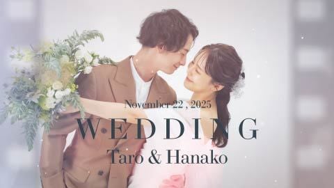 オシャレなフィルム調のエンドロール制作します 【結婚式エンドロールムービー】DVD納品も対応可能です♪ イメージ1