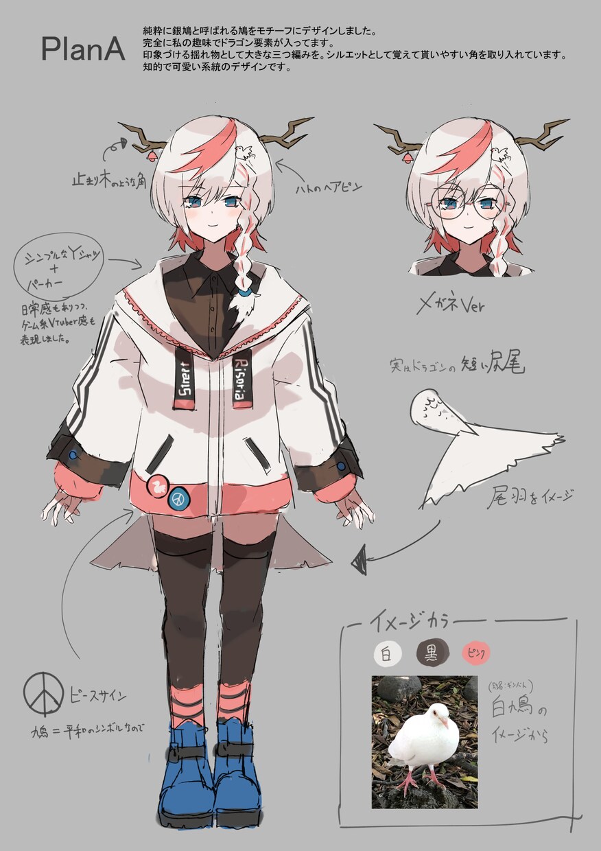 LIVE2D用 パーツ分けイラスト作成します パーツ分けイラストの作成、3面図も無料で作成します！ イメージ3