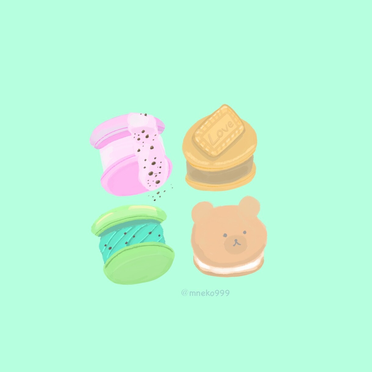 美味しそうふんわり食べ物描きます 癒されかわいいイラストをご提供いたします イメージ2