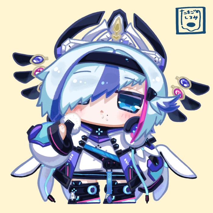 ちびキャラ・ミニキャラアイコン描きます おまんじゅうシルエットのかわちいアイコンです イメージ1