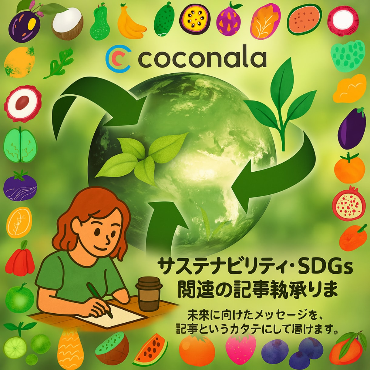 サステナビリティ・SDGs関連の記事執筆承ります 未来に向けたメッセージを、記事というカタチにして届けます。 イメージ1
