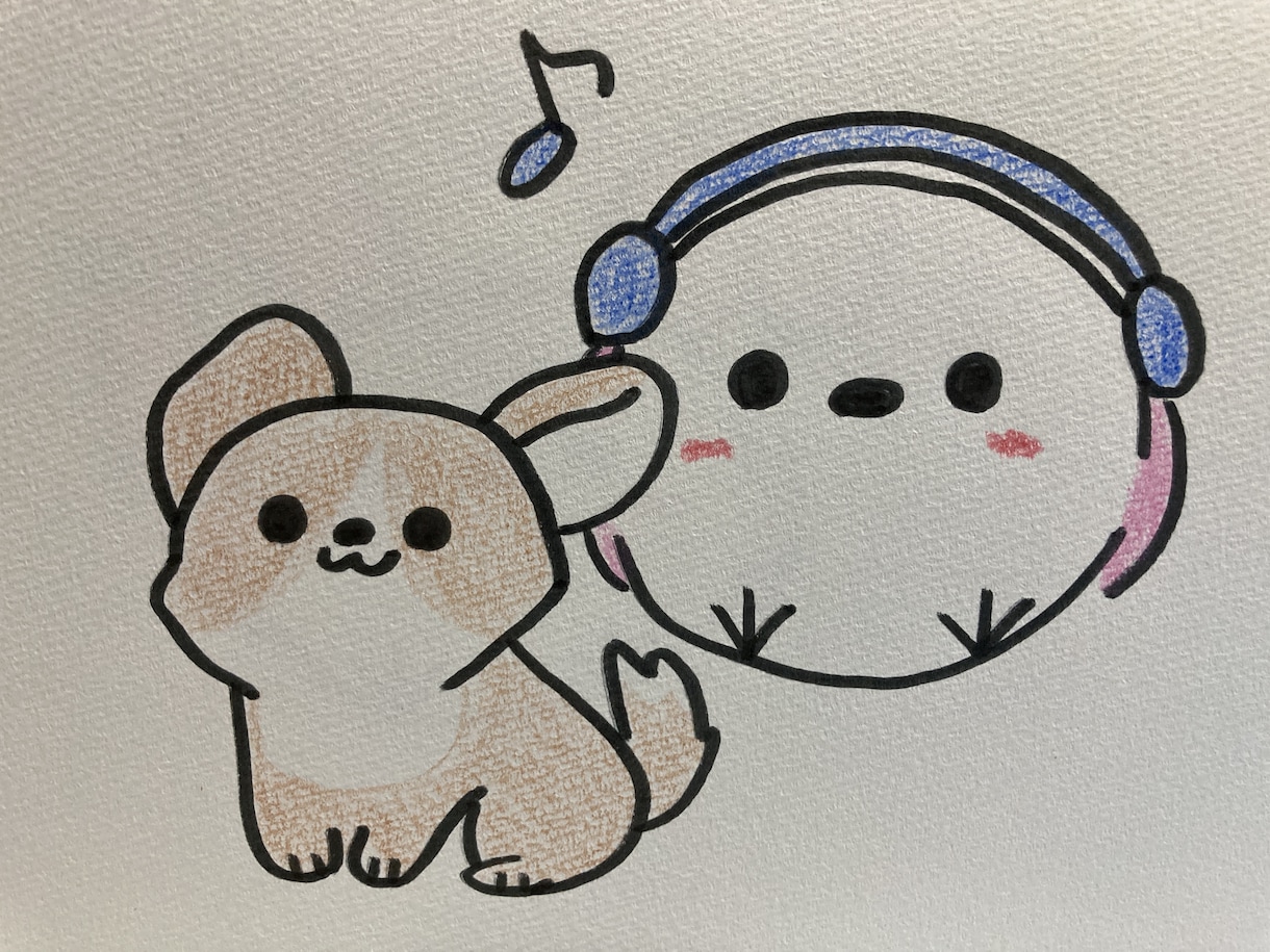 シマエナガ(愛称シマダ)手描きで描きます 世界に一つだけのシマダをあなたに イメージ1