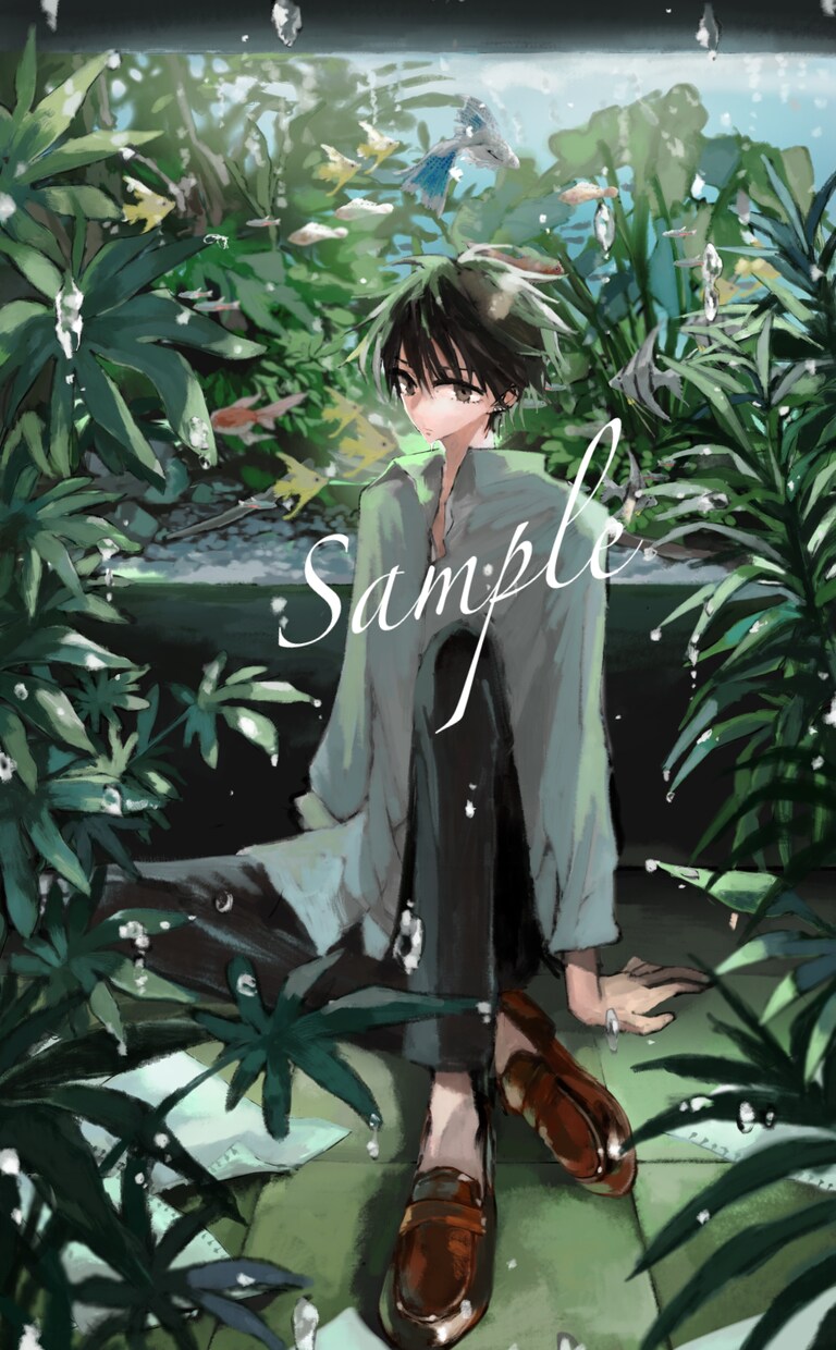 BL・一般文芸小説のイラスト・一枚絵描きます あなたの小説のために、絵画のような一枚絵を描きます イメージ5