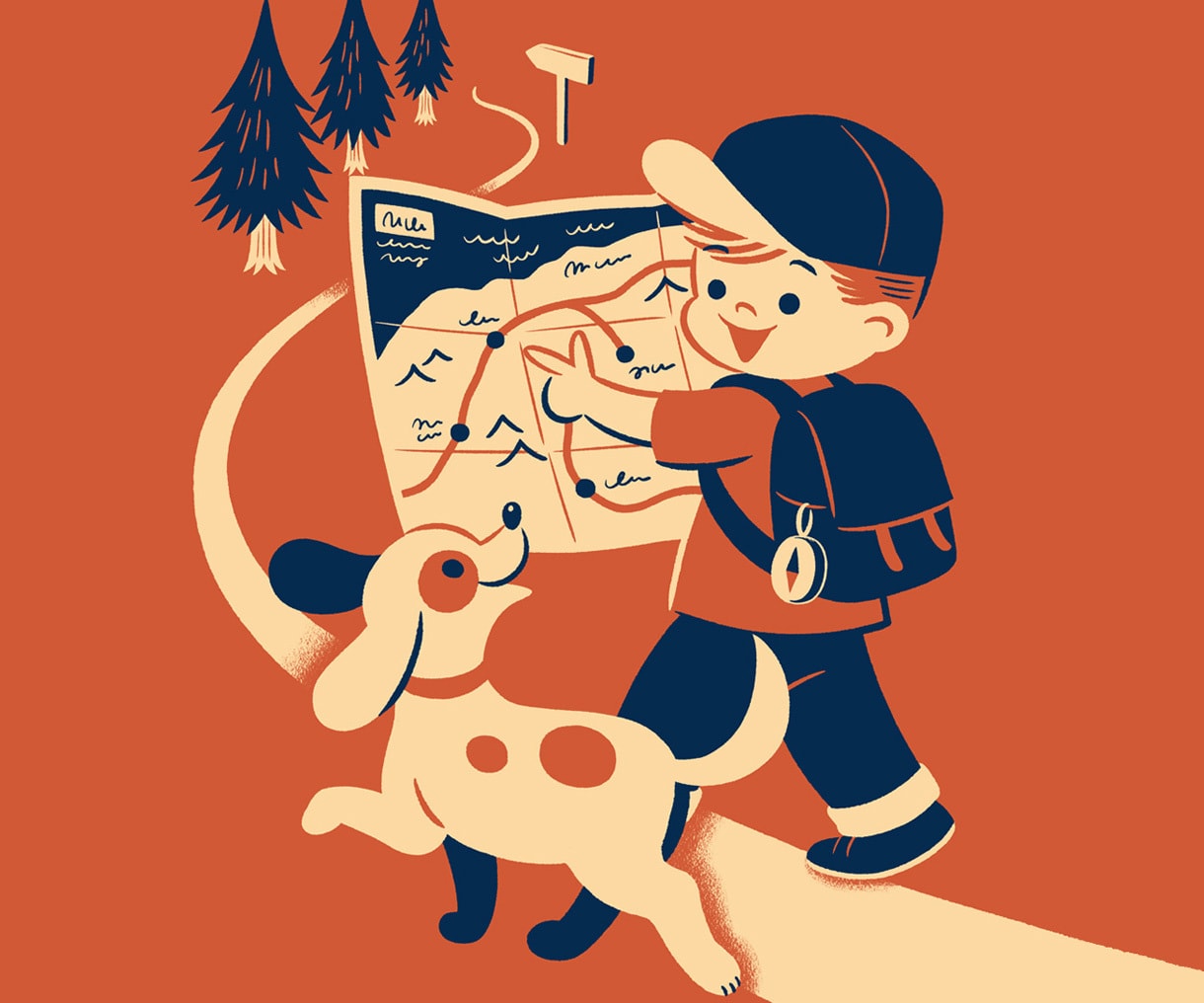 グッズや挿絵に！レトロでかわいいイラスト制作します 海外の絵本のようなおしゃれな雰囲気を演出します！ イメージ6